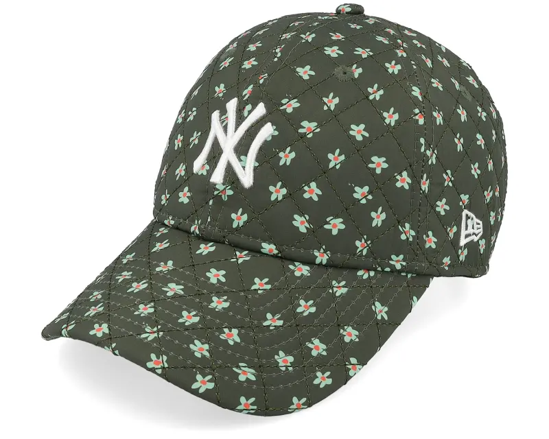 New Era New York Yankees Womens Floral Quilt 9TWENTY Olive Dad Cap online