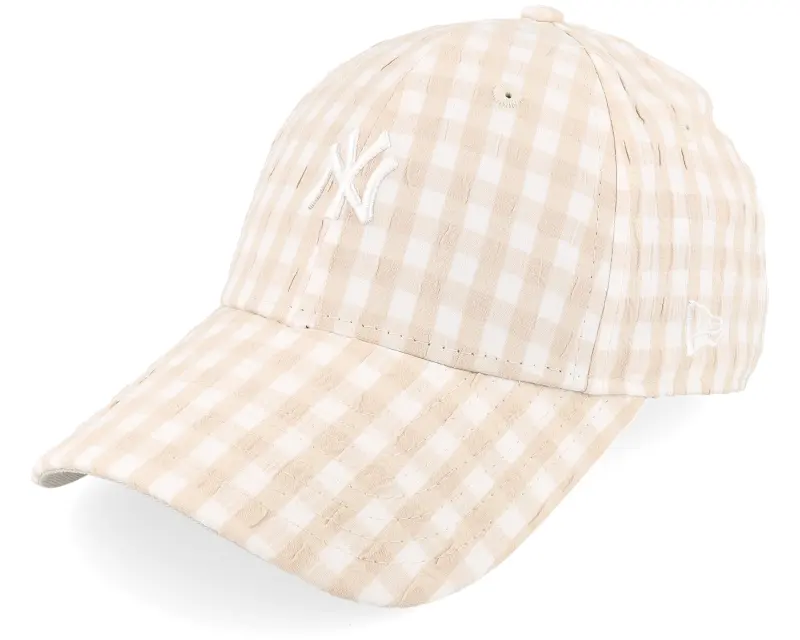 New Era New York Yankees Womens Gingham 9FORTY Stone/White Adjustable online