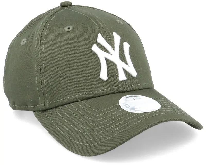 New Era New York Yankees Womens League Essential 9FORTY Olive/White Adjustable online