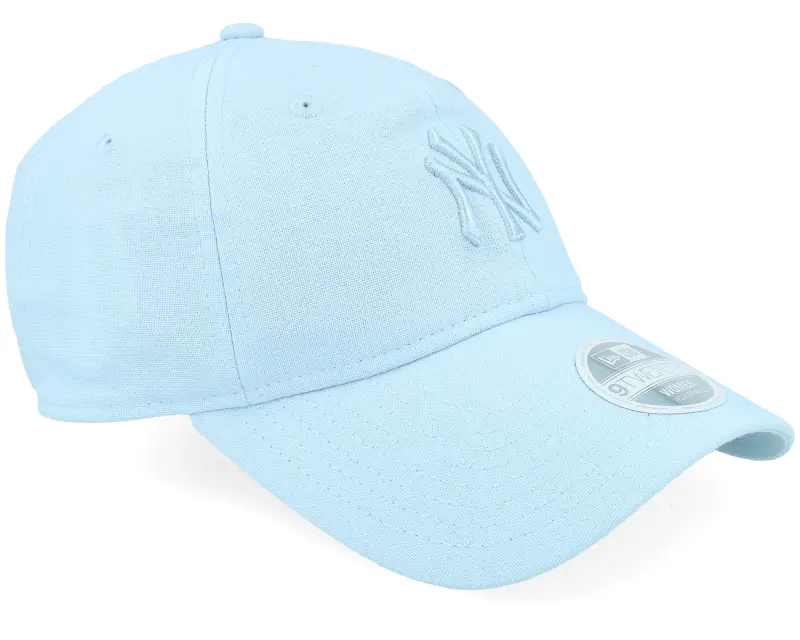 New Era New York Yankees Womens Linen 9TWENTY Pale Blue Dad Cap online