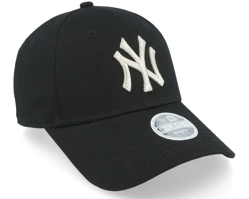 New Era New York Yankees Womens Metallic Logo 9FORTY Black/Silver Adjustable online
