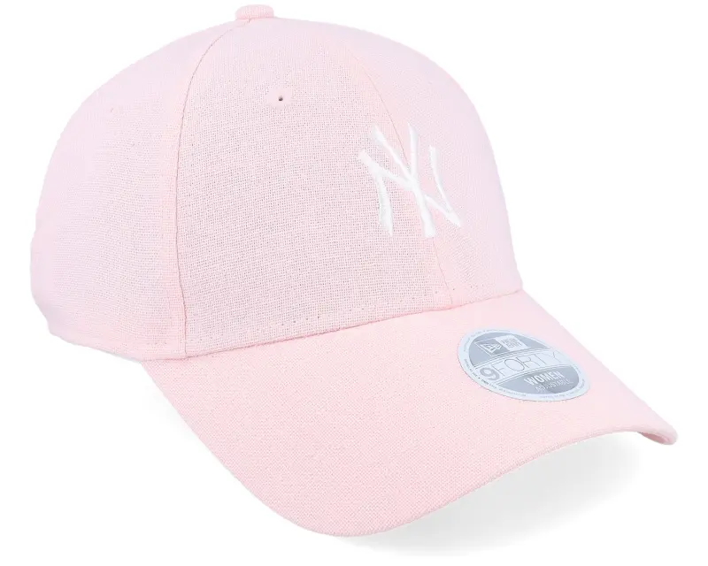 New Era New York Yankees Womens MLB Linen 9FORTY Pink/White Adjustable online