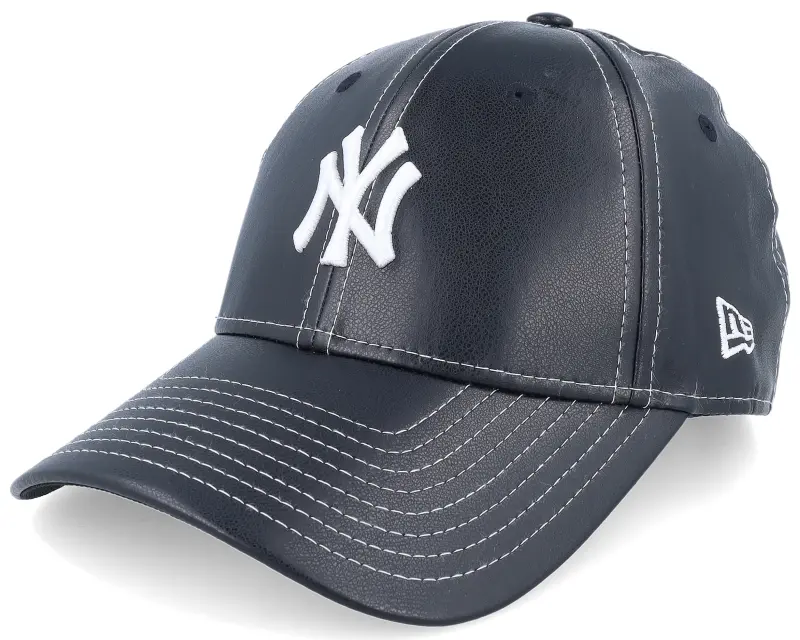 New Era New York Yankees Womens Topstitch Pu 9FORTY Black Adjustable online