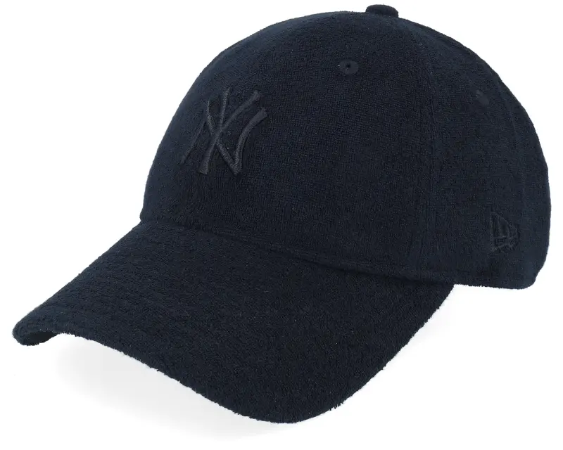 New Era New York Yankees Womens Towelling 9TWENTY Black/Black Dad Cap online