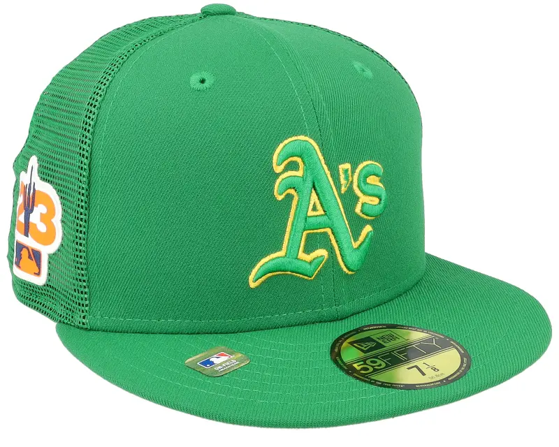 New Era Oakland Athletics 59FIFTY MLB Spring Training 23 Green Mesh Fitted online