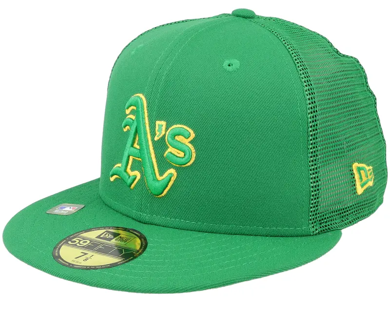 New Era Oakland Athletics 59FIFTY MLB Spring Training 23 Green Mesh Fitted online