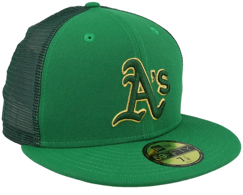 New Era Oakland Athletics 59FIFTY MLB St Patricks Day 23 Green Mesh Fitted online