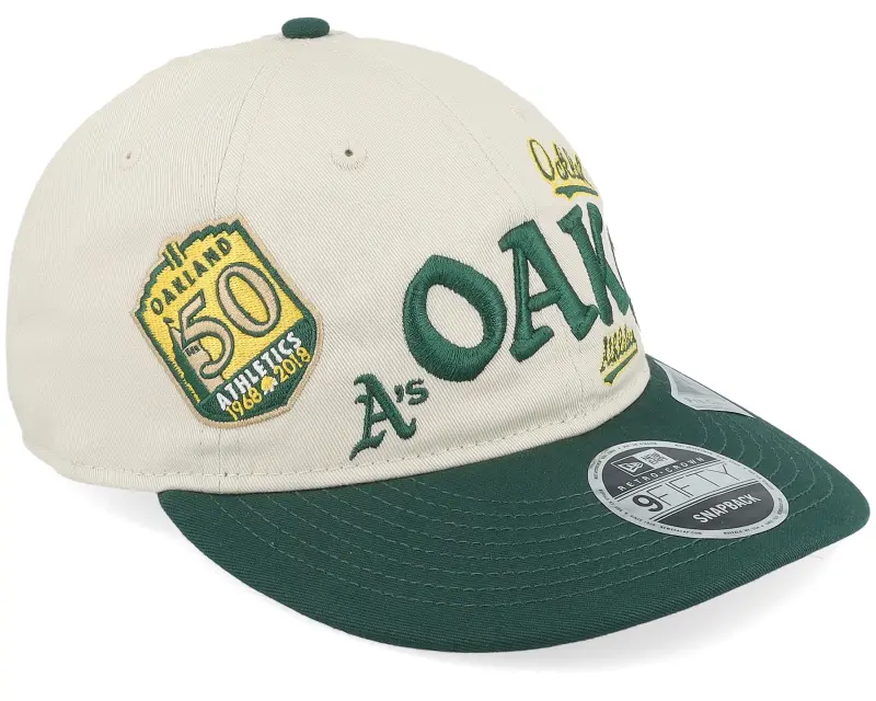 New Era Oakland Athletics 9FIFTY Scatter Stone/Green Dad Cap online