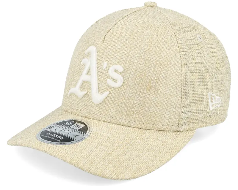 New Era Oakland Athletics 9FORTY M-crown Cotton Weave Stone A-frame Adjustable online