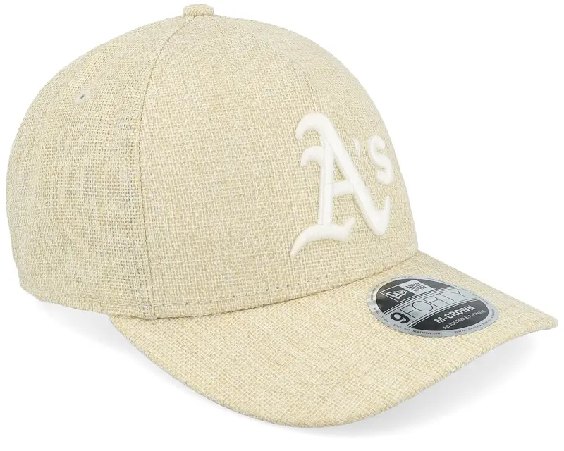 New Era Oakland Athletics 9FORTY M-crown Cotton Weave Stone A-frame Adjustable online