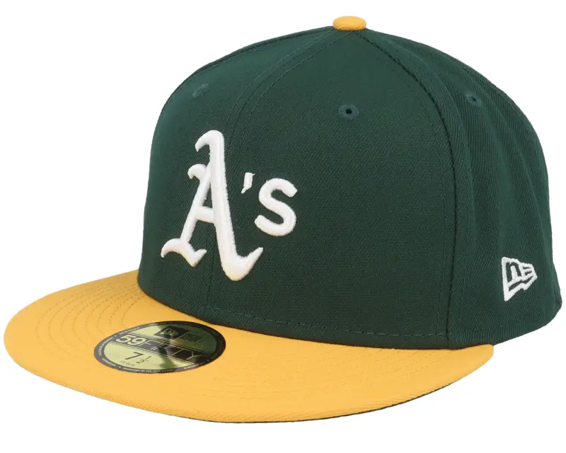 New Era Oakland Athletics Authentic On-Field 59Fifty Green/Yellow Fitted online