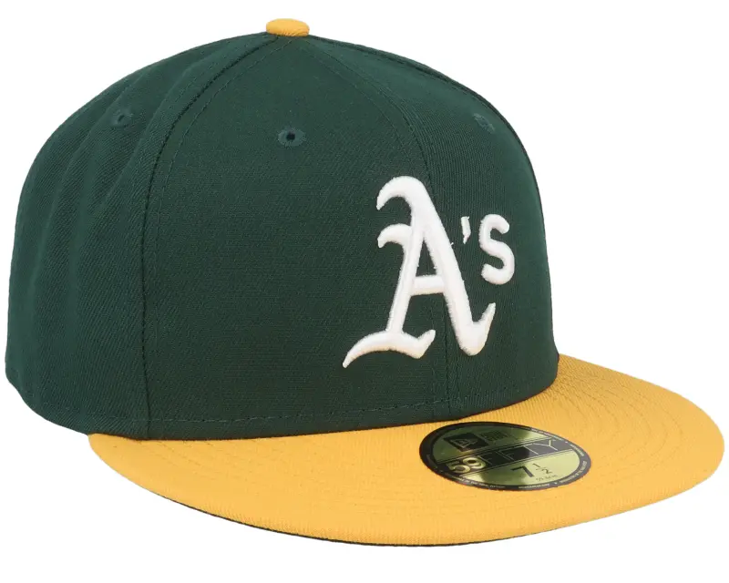 New Era Oakland Athletics Authentic On-Field 59Fifty Green/Yellow Fitted online