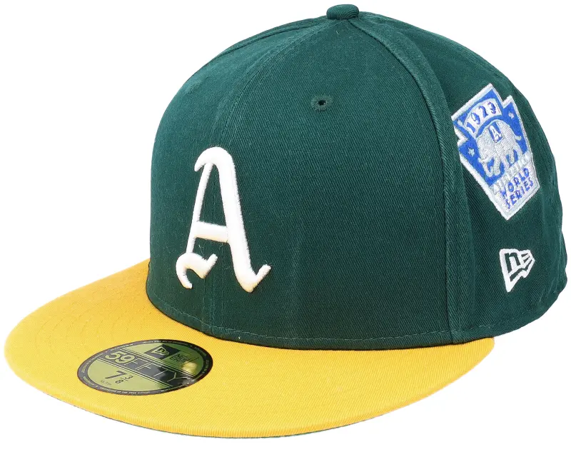 New Era Oakland Athletics Cooperstown Patch 59fifty Green/yellow Fitted online