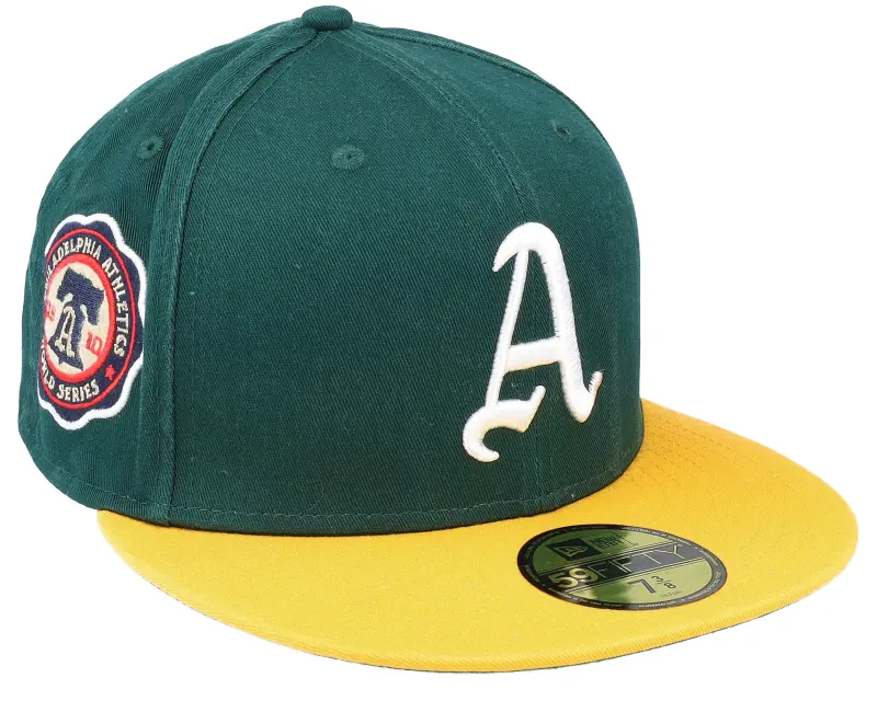 New Era Oakland Athletics Cooperstown Patch 59fifty Green/yellow Fitted online