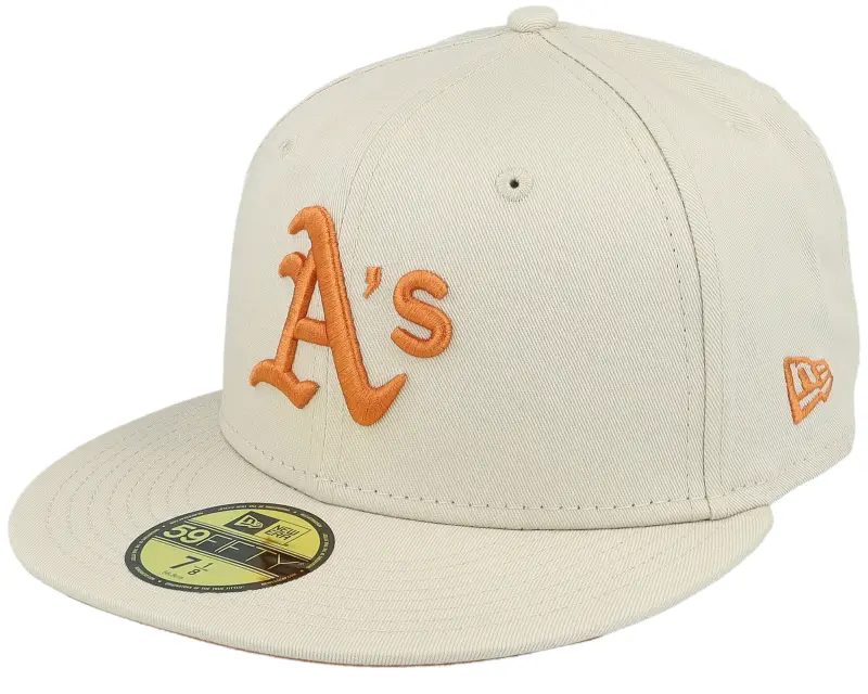 New Era Oakland Athletics League Essential 59FIFTY Stone/Toffee Fitted online
