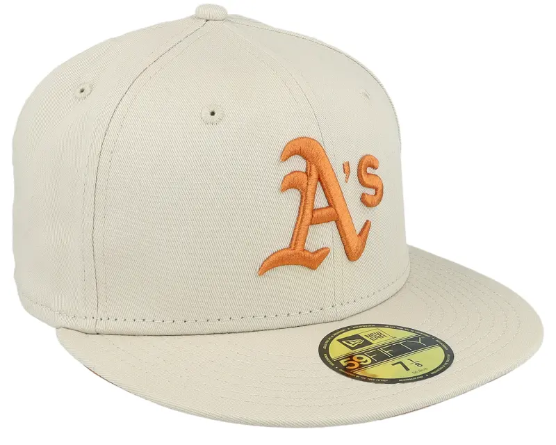 New Era Oakland Athletics League Essential 59FIFTY Stone/Toffee Fitted online