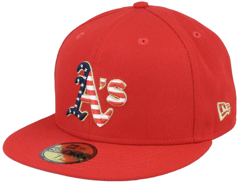 New Era Oakland Athletics MLB 4th Of July 23 59FIFTY Scarlet Fitted online