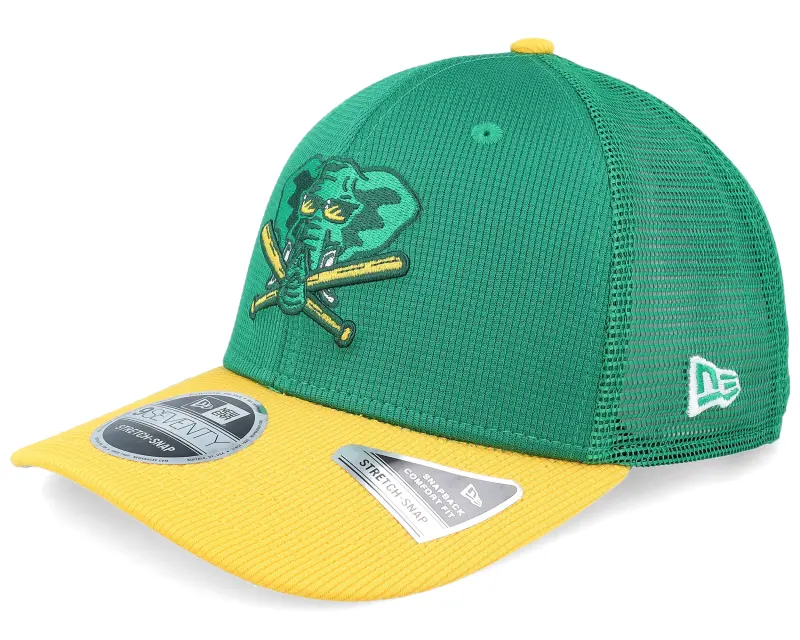 New Era Oakland Athletics MLB Batting Practice Green/Yellow Trucker online