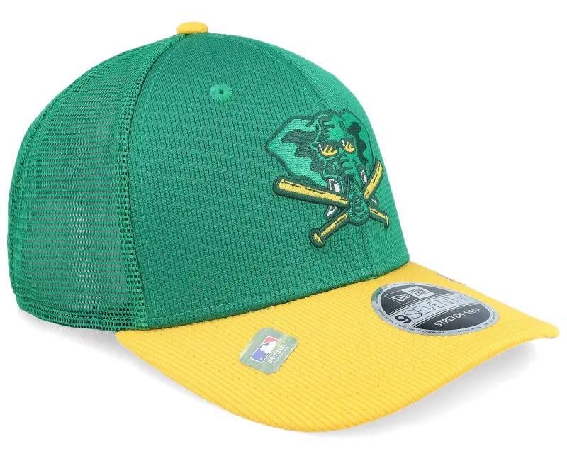 New Era Oakland Athletics MLB Batting Practice Green/Yellow Trucker online