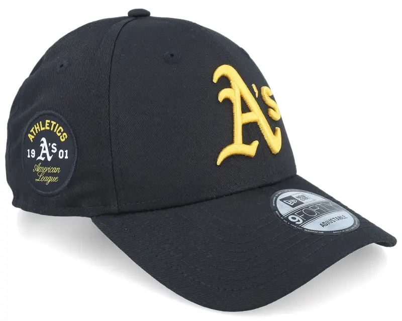 New Era Oakland Athletics MLB Side Patch 9FORTY Black Adjustable online