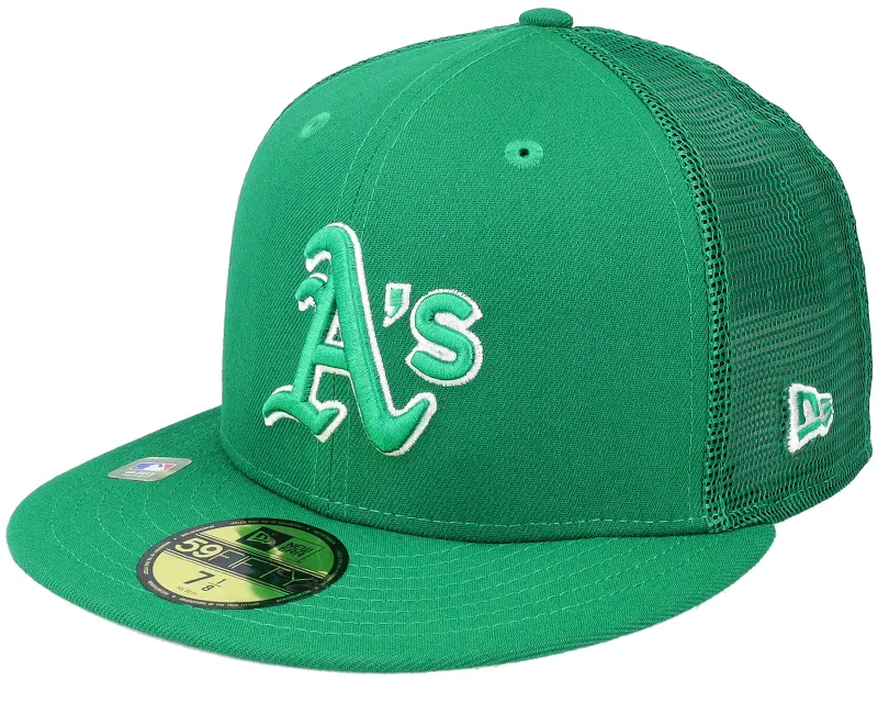 New Era Oakland Athletics MLB St Pats 59FIFTY Green Mesh Fitted online