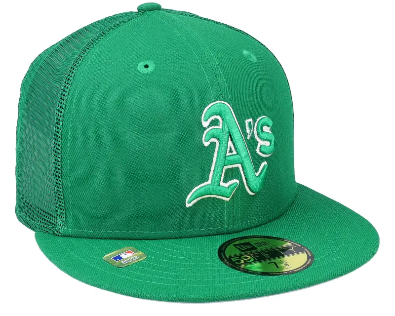 New Era Oakland Athletics MLB St Pats 59FIFTY Green Mesh Fitted online