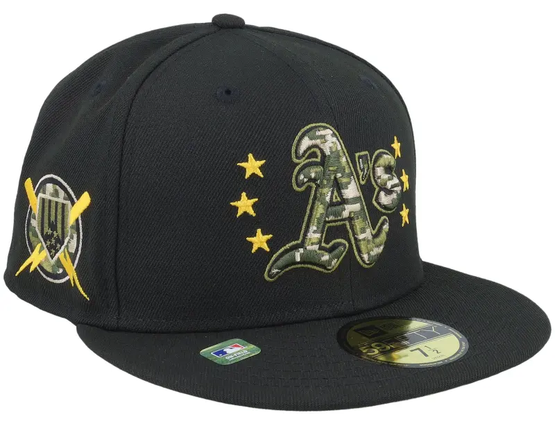 New Era Oakland Athletics Mlb24 Armed Forces Day 59FIFTY Black Fitted online