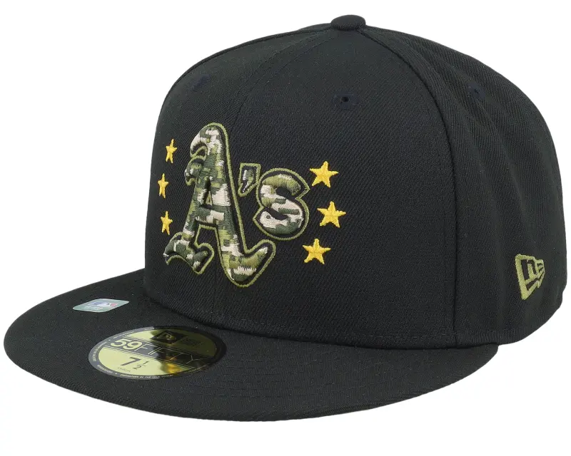 New Era Oakland Athletics Mlb24 Armed Forces Day 59FIFTY Black Fitted online
