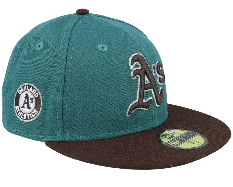 New Era Oakland Athletics Rogue Crowns 59FIFTY Teal/Burnt Wood Fitted online