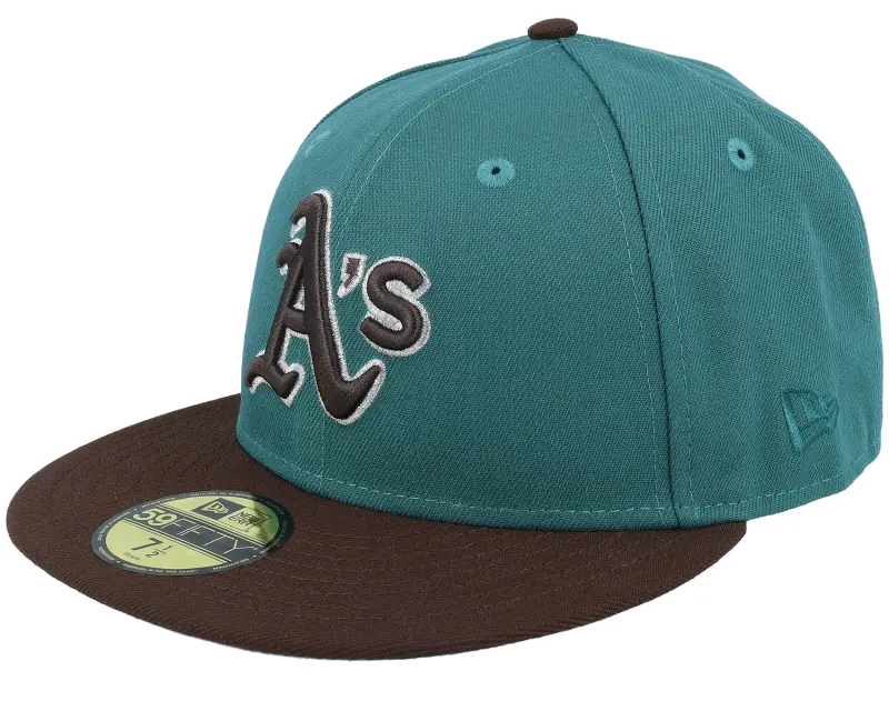 New Era Oakland Athletics Rogue Crowns 59FIFTY Teal/Burnt Wood Fitted online