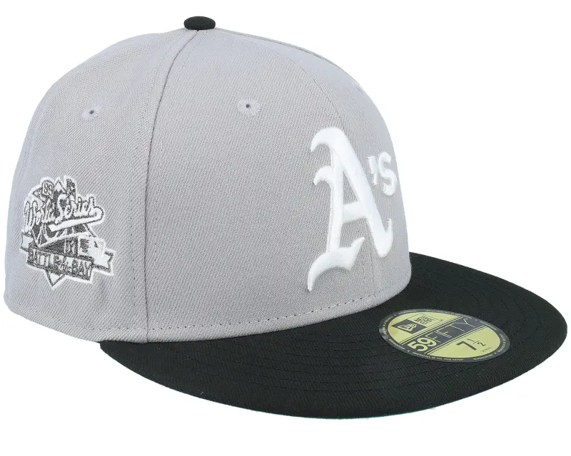 New Era Oakland Athletics Stealth Mode 59FIFTY Grey/Black/Kelly 89 Fitted online