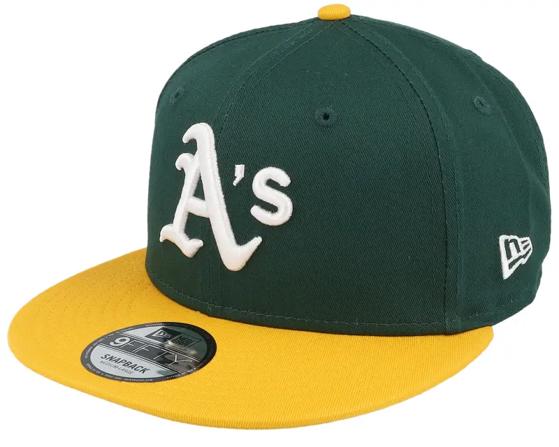 New Era Oakland Athletics Team Colour MLB 9FIFTY Dark Green/Yellow Snapback online