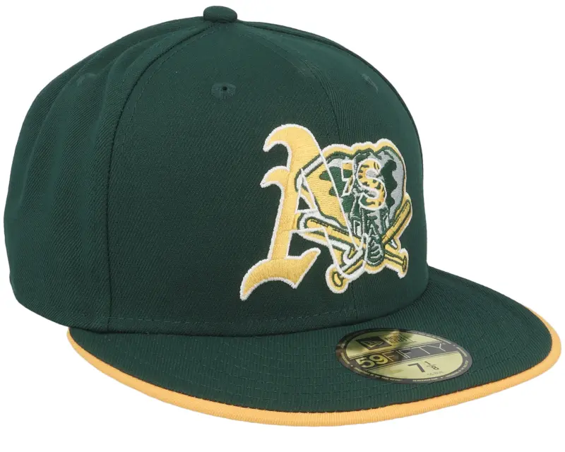 New Era Oakland Athletics Team Colour Split 59FIFTY Dark Green Fitted online