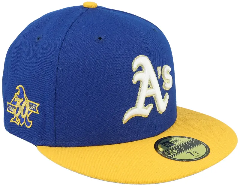 New Era Oakland Athletics Tranquility 59FIFTY 30th Light Royal/Gold Fitted online