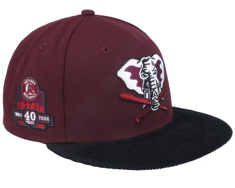 New Era Oakland Athletics Tunnel Pack 59FIFTY 40th Maroon/Black Manchester Fitted online