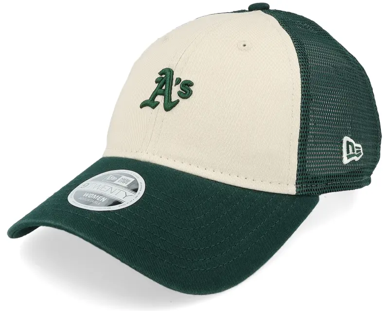 New Era Oakland Athletics Womens 9TWENTY Light Teracotta/Dark Green Trucker online