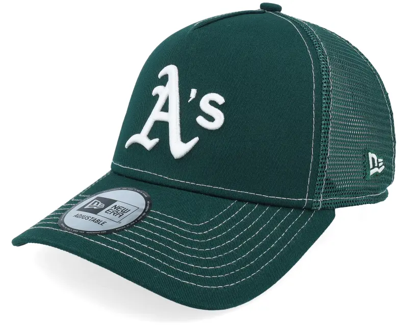 New Era Oakland Athletics World Series Dark Green A-frame Trucker online