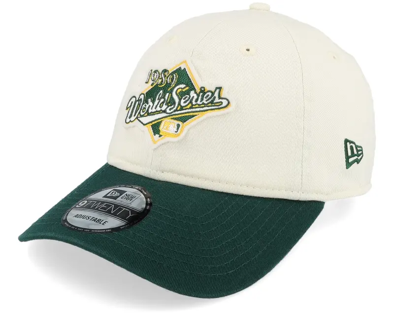 New Era Oakland Athletics World Series Patch 9TWENTY Chrome/Dark Green Dad Cap online