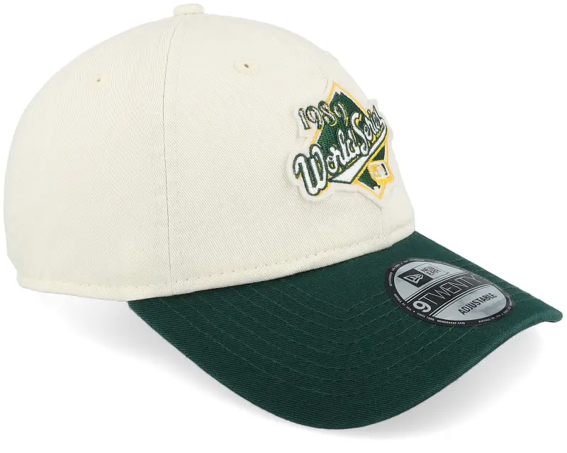 New Era Oakland Athletics World Series Patch 9TWENTY Chrome/Dark Green Dad Cap online