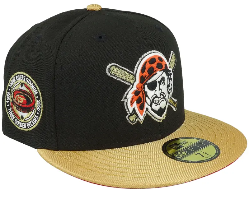 New Era Pittsburgh Pirates Golden Royale 59FIFTY Black/Metal Gold Fitted online