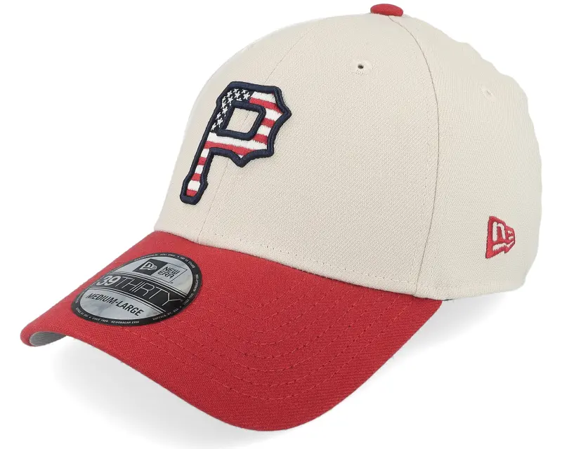 New Era Pittsburgh Pirates Mlb24 July4 39THIRTY Stone/Red Flexfit online