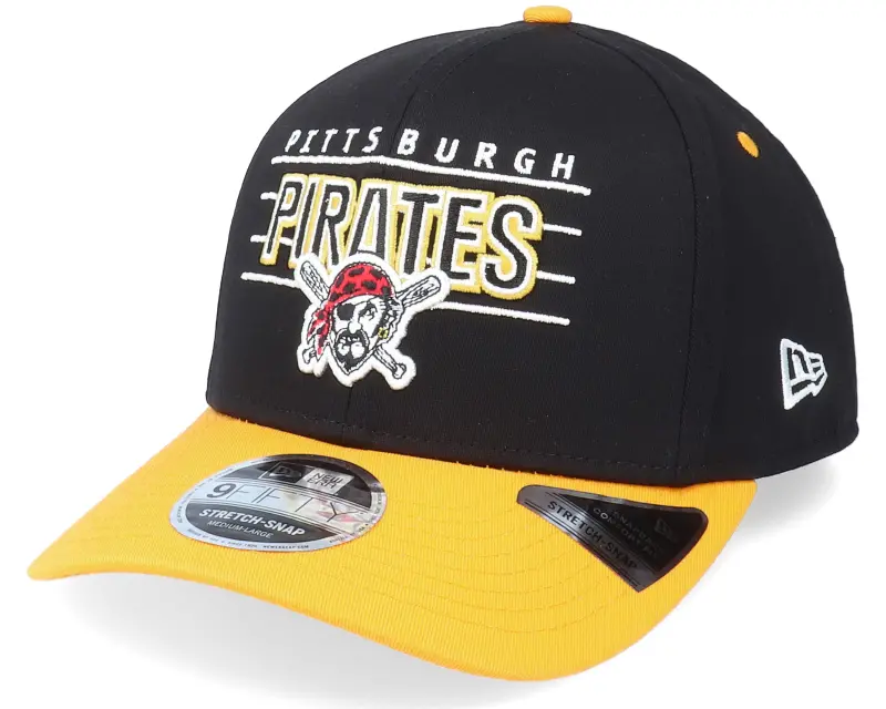 New Era Pittsburgh Pirates Team Wordmark 9FIFTY Black/Yellow Adjustable online