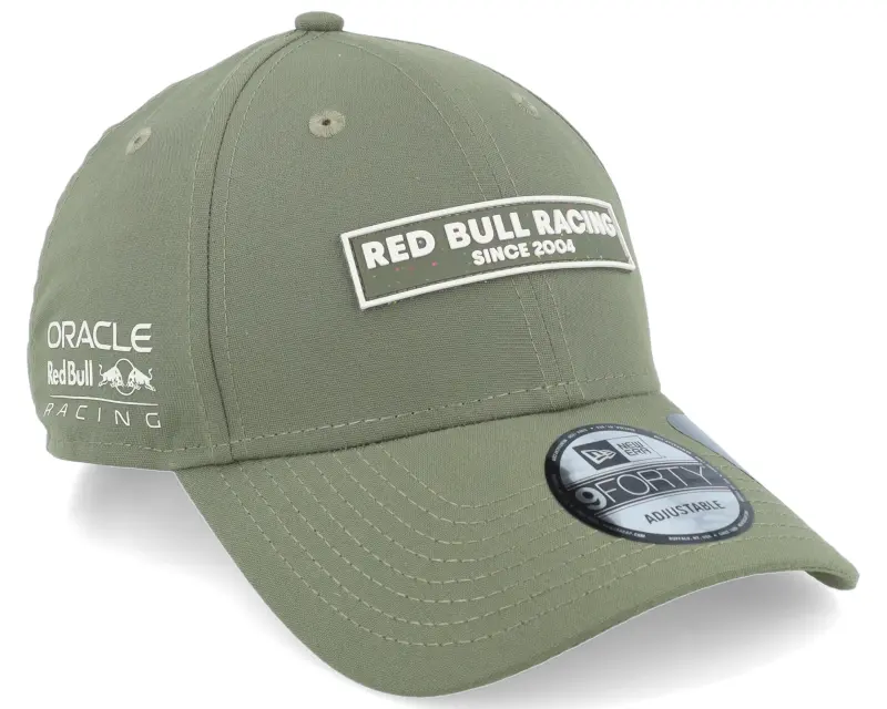 New Era Red Bull F1 Repreve Wordmark 9FORTY New Olive Adjustable online