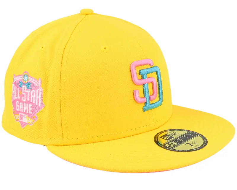New Era San Diego Padres 59FIFTY Yellow/Pink Fitted online