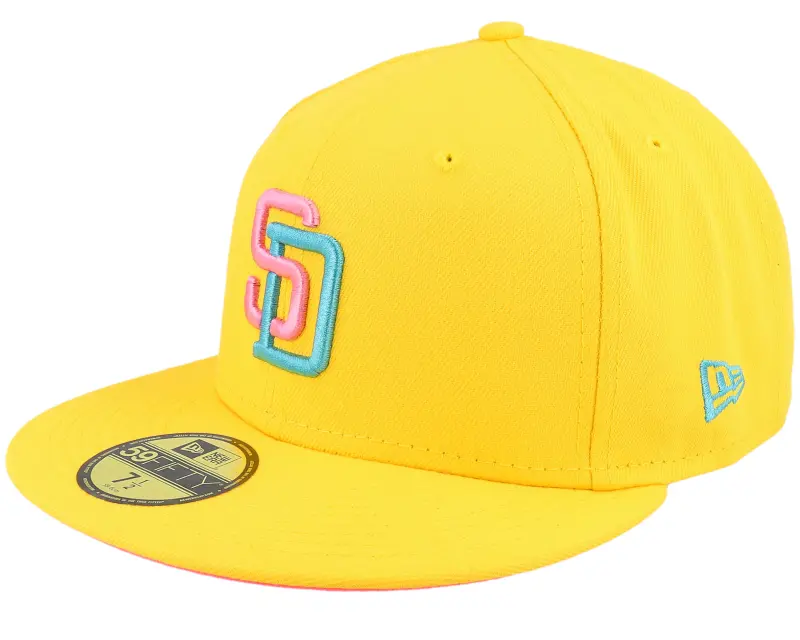 New Era San Diego Padres 59FIFTY Yellow/Pink Fitted online