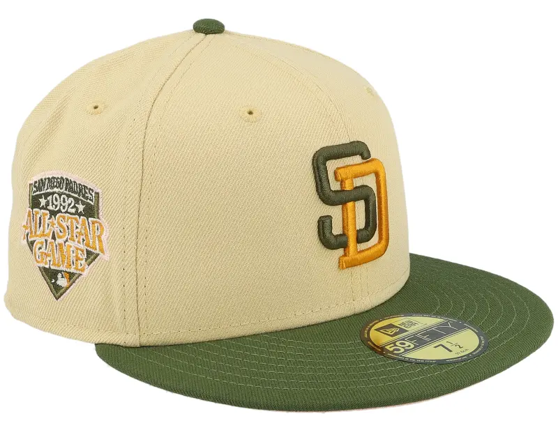 New Era San Diego Padres Chimney 59FIFTY Vintage Gold/Olive/Pink Fitted online