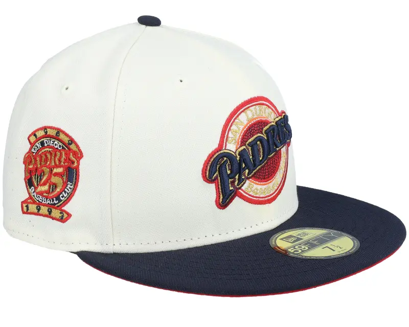 New Era San Diego Padres Division 59FIFTY 25th Chrome/Navy Snapback online