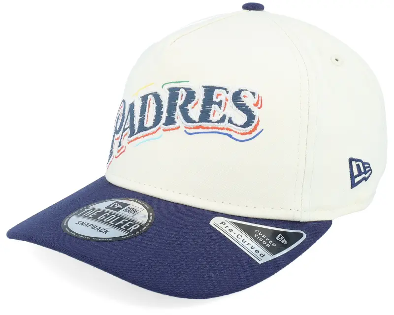 New Era San Diego Padres Team Scribble Chrome/Dark Royal A-frame Adjustable online