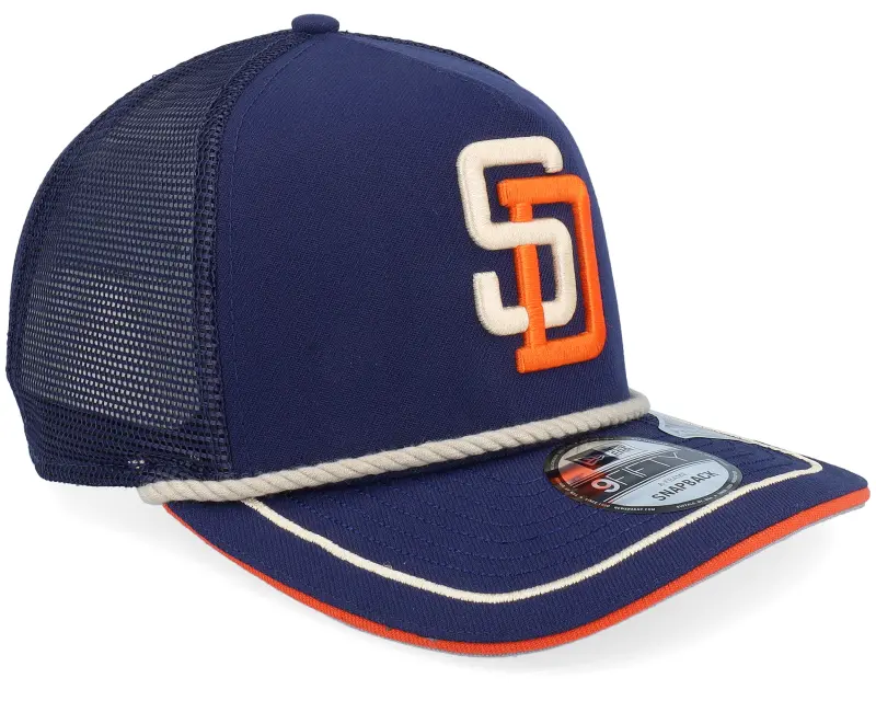 New Era San Diego Padres Vintage Team Rope 9FIFTY Dark Royal A-frame online