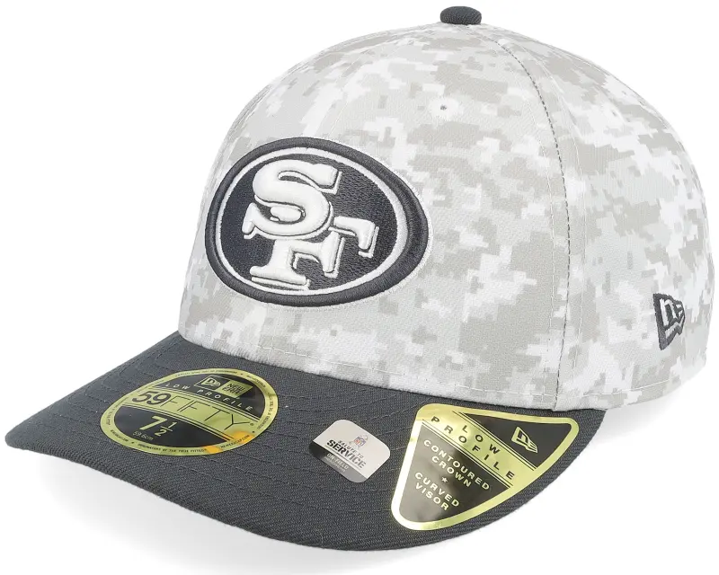 New Era San Francisco 49ers Nfl24 Salute To Service Low Profile 59FIFTY Camo/Graphite Fitted online